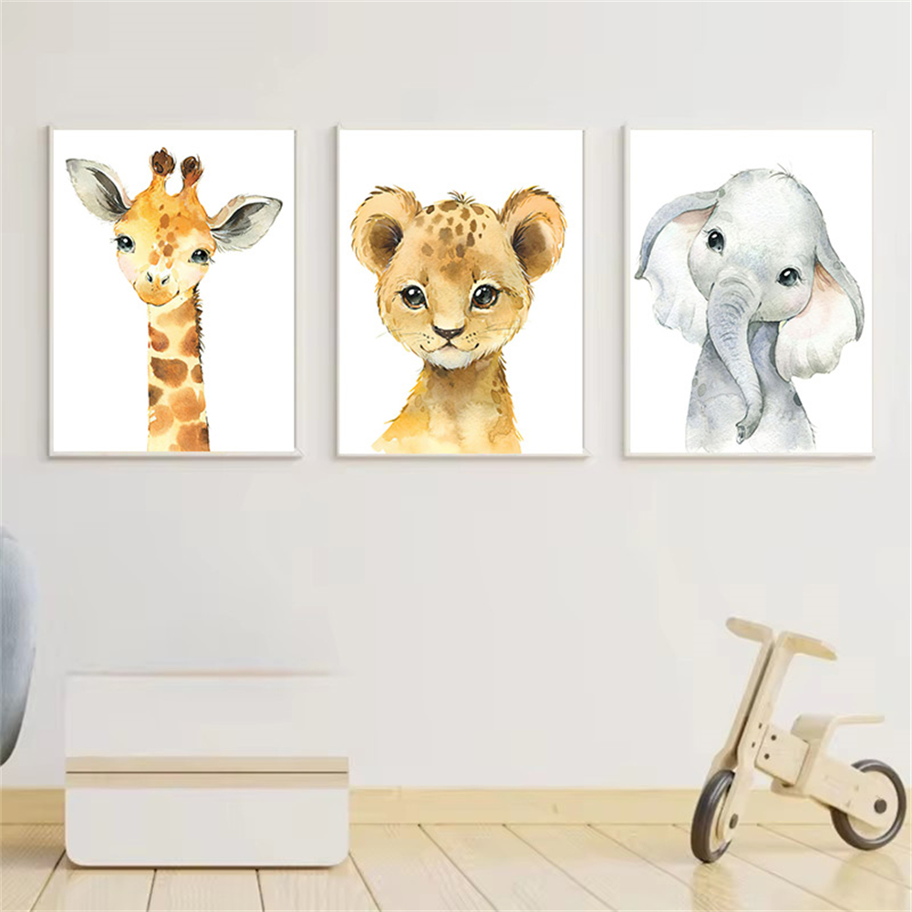 Baby Nursery Sets - Safari Nursery Decor Set of 3