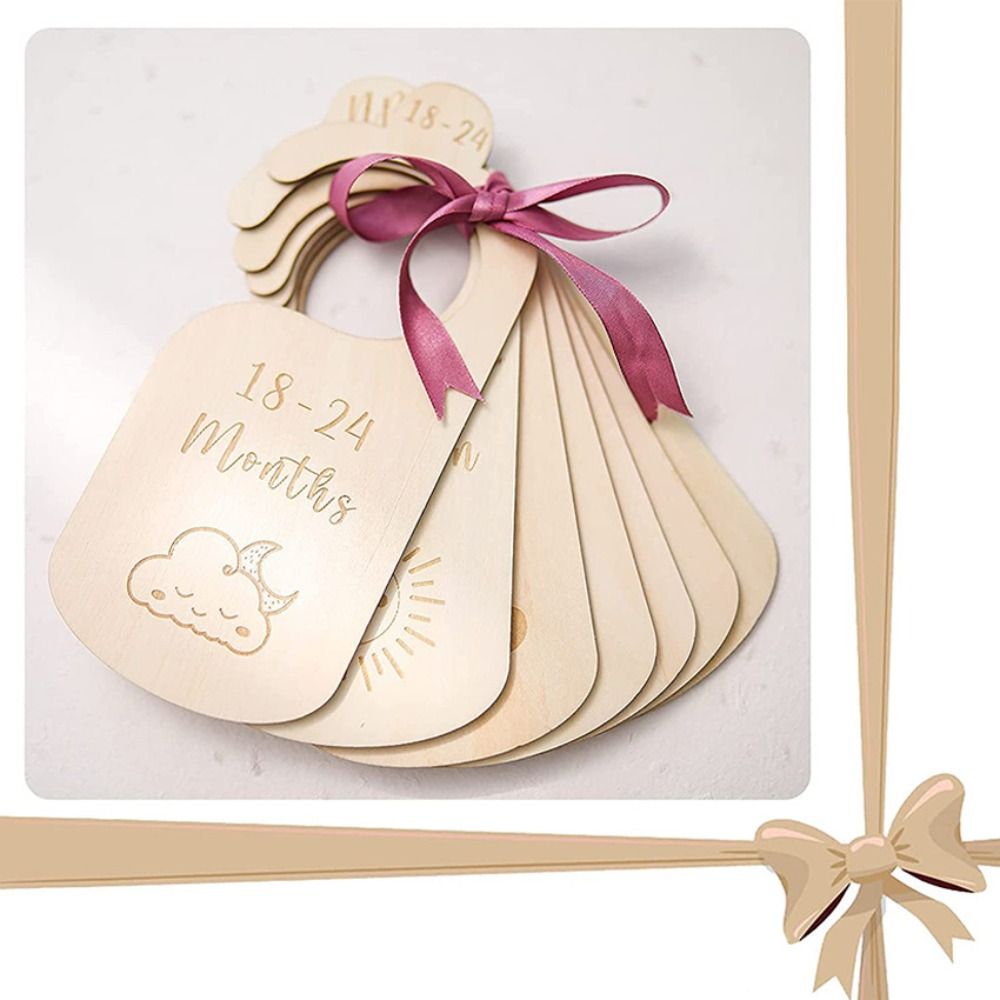 Baby Nursery Closet - 7/8Pcs Wood Baby Closet Divider Label