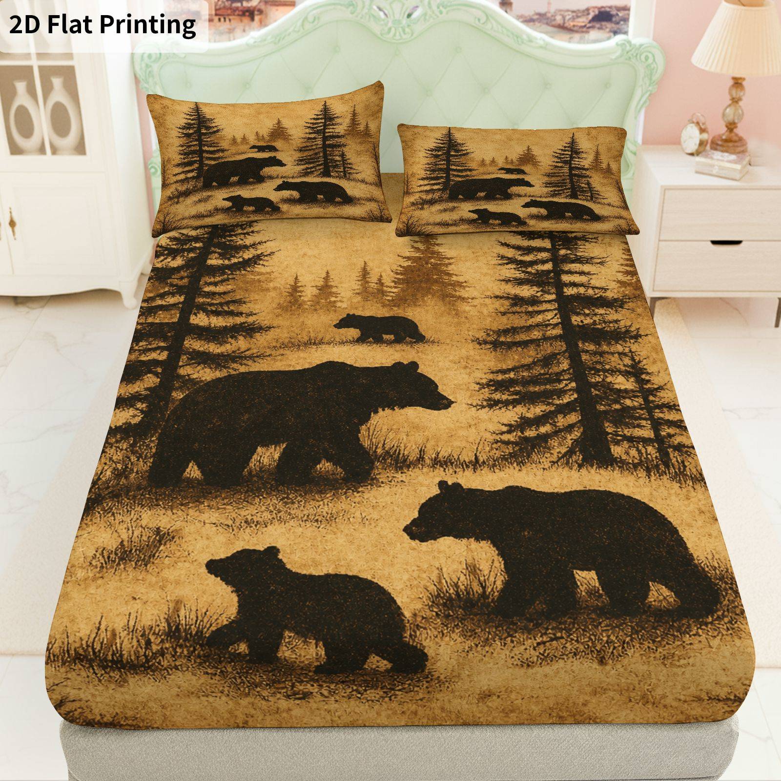 Baby Nursery Sets - Little Bear Forest Bed Sheets Full