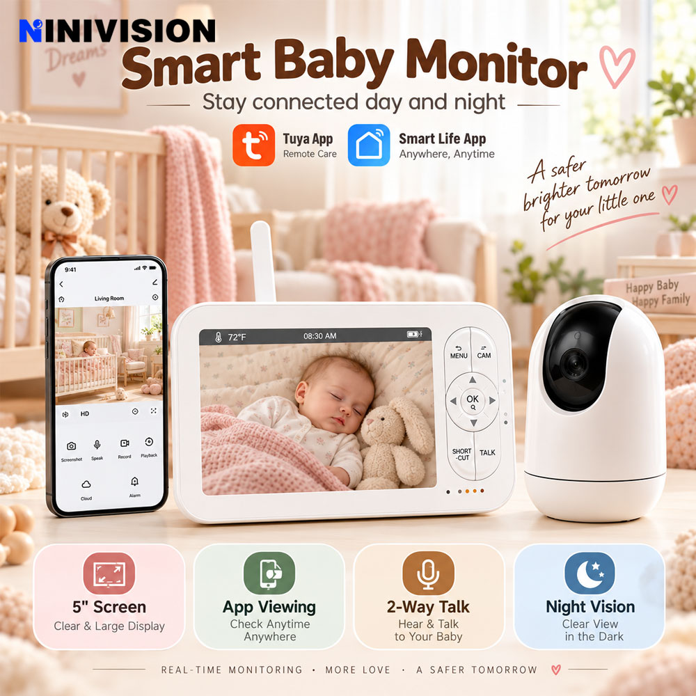 5 Inch HD Video Baby Monitor w - Baby Nursery Unit ulasan dan harga