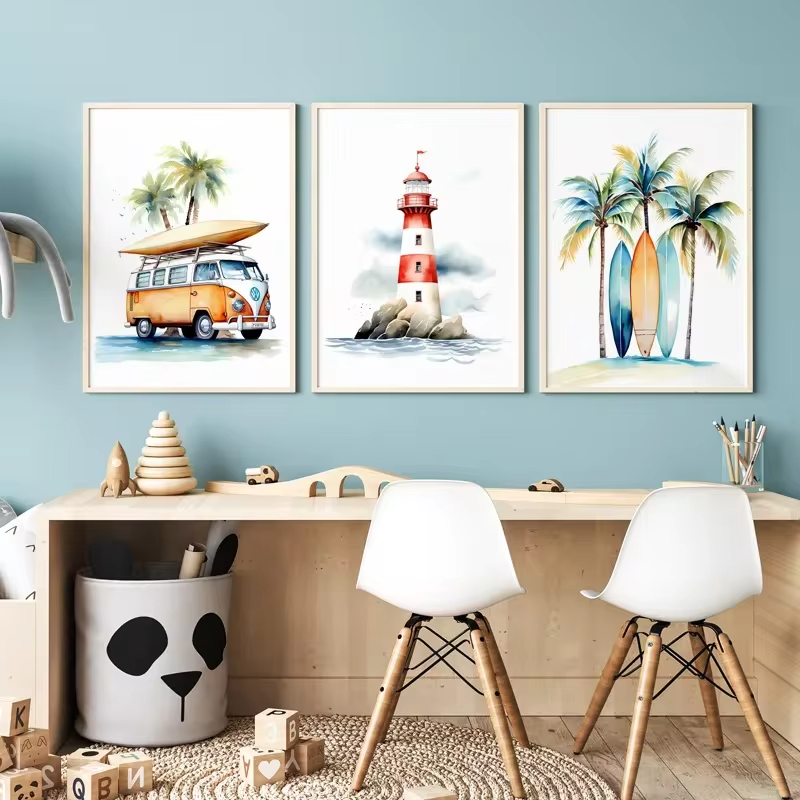 Surf Ocean Themed Nursery Beac - Baby Nursery Themes ulasan dan harga