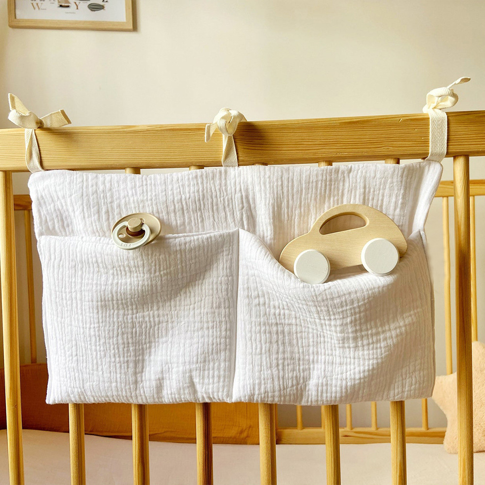 Muslin Baby Crib Organizer Cot - Baby Nursery Organiser ulasan dan harga