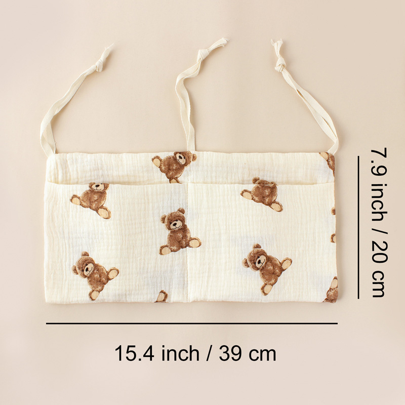 Muslin Baby Crib Organizer Cot - Baby Nursery Organiser ulasan dan harga