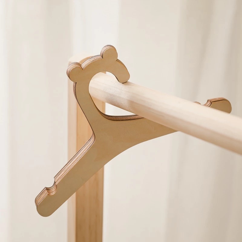 20Pcs Wooden Kids Hangers 9 in - Baby Nursery Closet ulasan dan harga