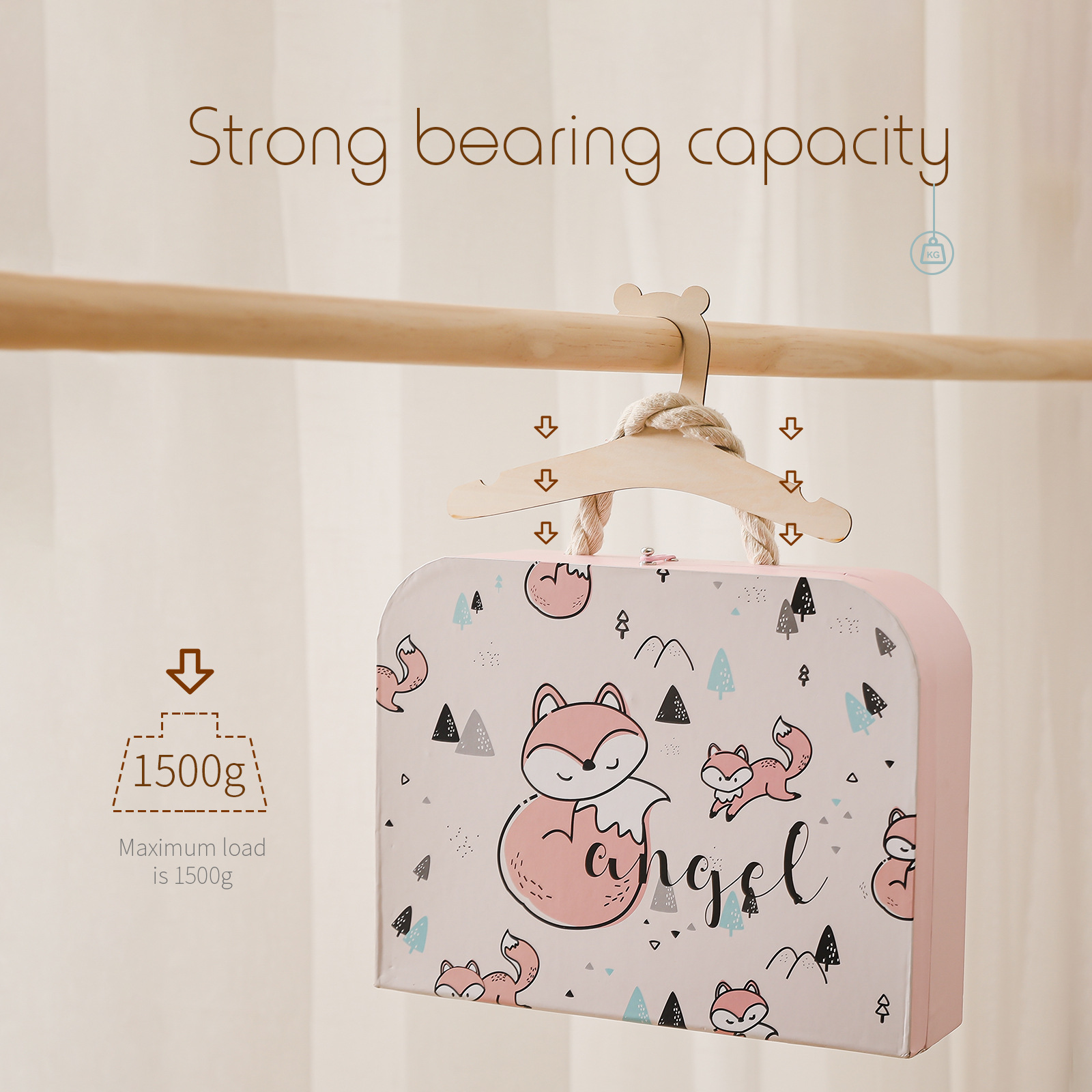 20Pcs Wooden Kids Hangers 9 in - Baby Nursery Closet ulasan dan harga