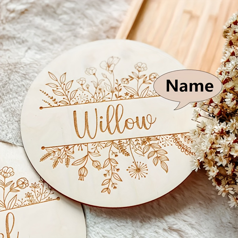 Personalized Floral Engraved N - Baby Nursery Sign ulasan dan harga