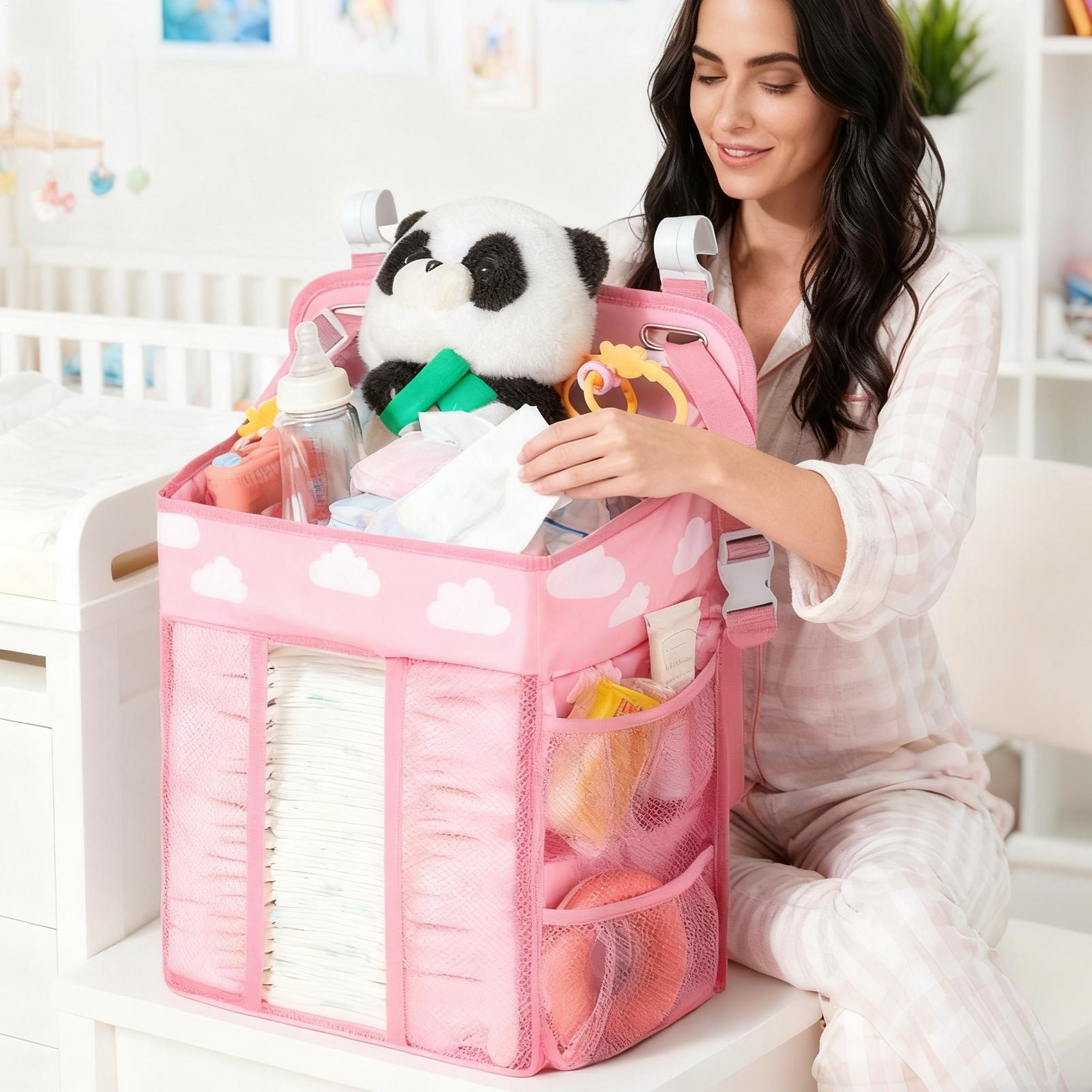 Crib Diaper Organizer Waterpro - Baby Nursery Organizer ulasan dan harga