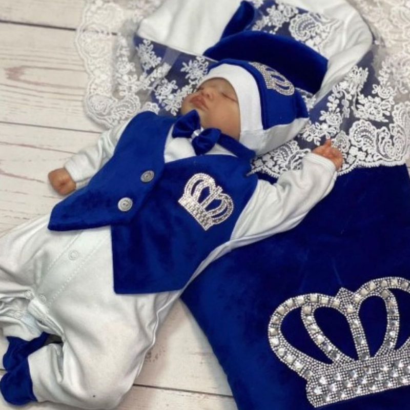 Dollbling Royal Blue Velvet Ba - Baby Nursery Outfits ulasan dan harga