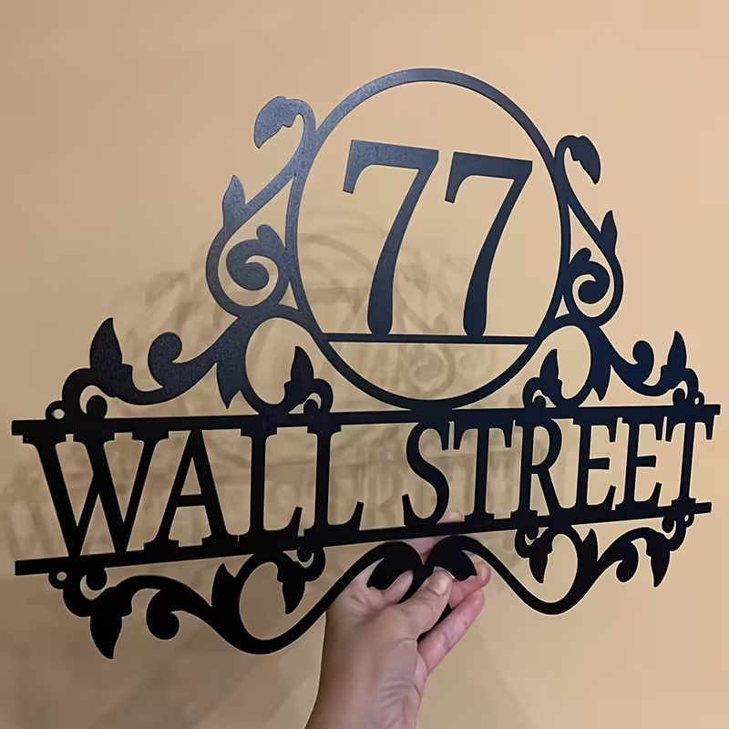 Custom Metal House Number & St - Baby Nursery Sign ulasan dan harga