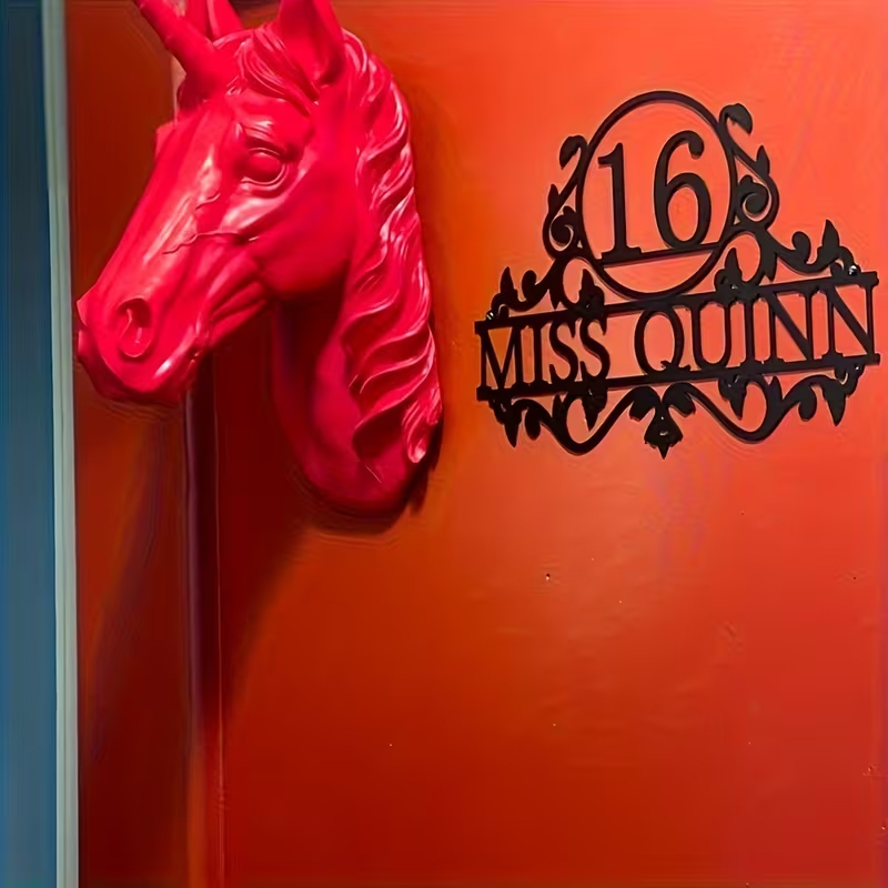 Custom Metal House Number & St - Baby Nursery Sign ulasan dan harga