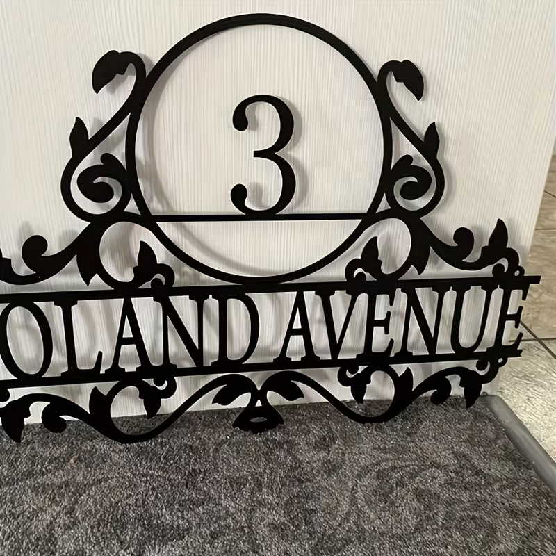 Custom Metal House Number & St - Baby Nursery Sign ulasan dan harga