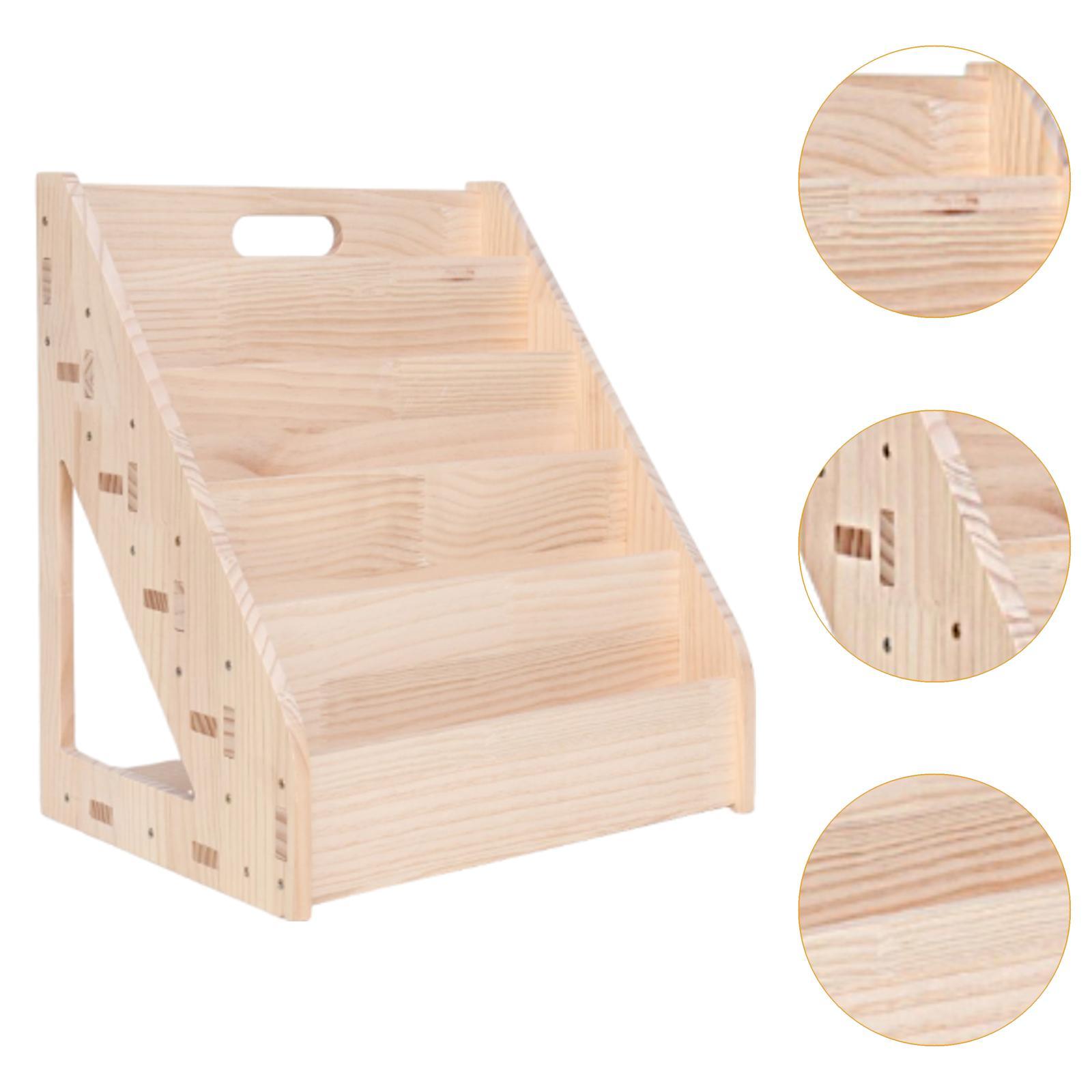 Kids Bookshelf Wooden Storage  - Baby Nursery Unit ulasan dan harga