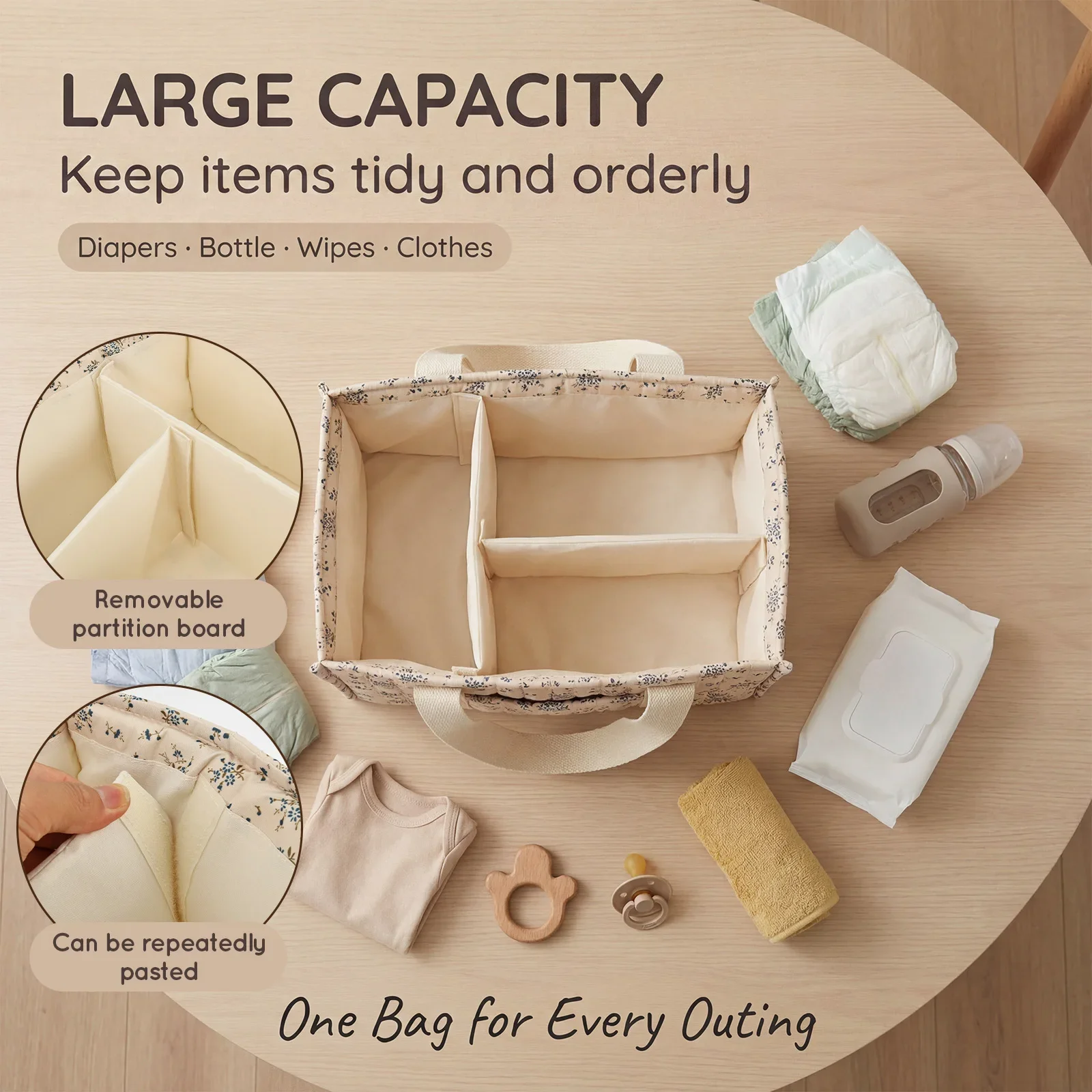 Foldable Diaper Caddy Organize - Baby Nursery Organizer ulasan dan harga