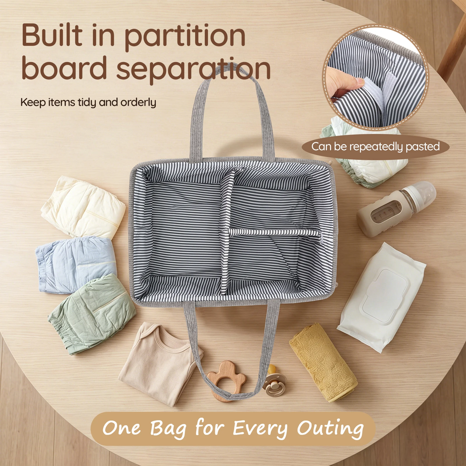 Baby Nappy Caddy Organizer Fol - Baby Nursery Organiser ulasan dan harga