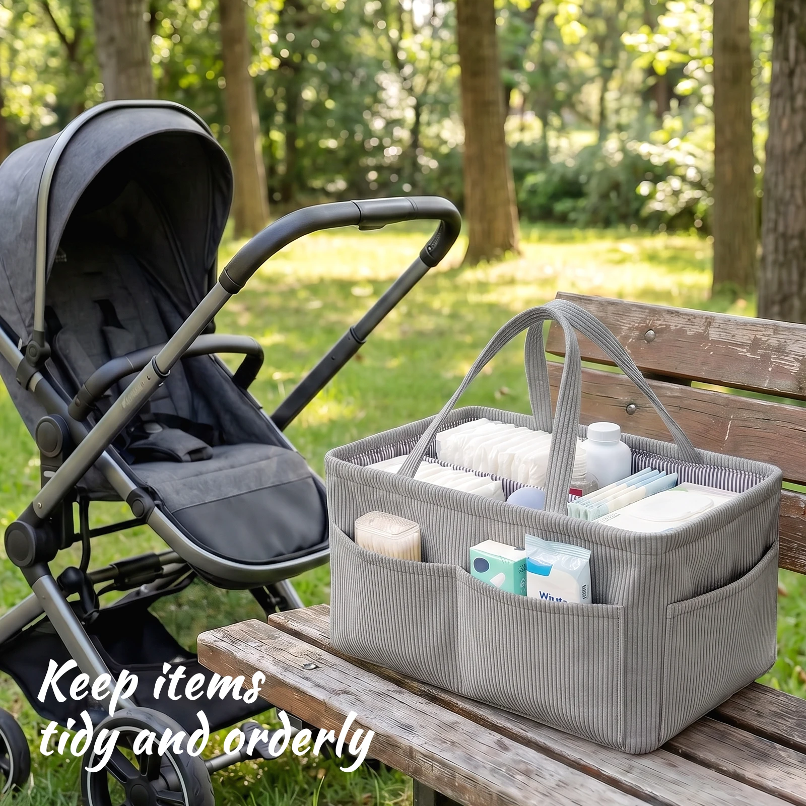 Baby Nappy Caddy Organizer Fol - Baby Nursery Organizer ulasan dan harga