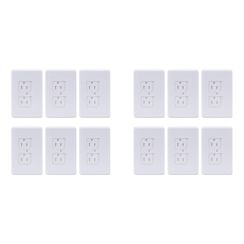 Y42A-12-Pack Safety Self-Closi - Outlet Cover Childproof ulasan dan harga
