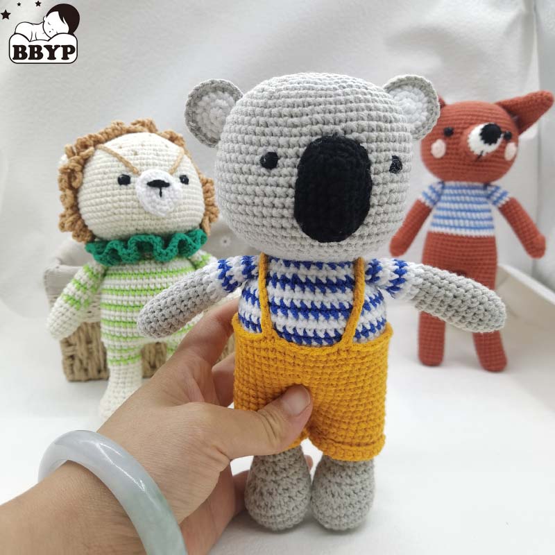 Baby Crochet Stuffed Lion Koal - Baby Nursery Dolls ulasan dan harga