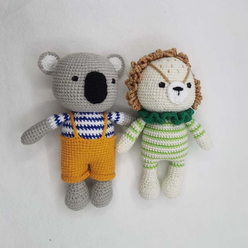 Baby Crochet Stuffed Lion Koal - Baby Nursery Dolls ulasan dan harga
