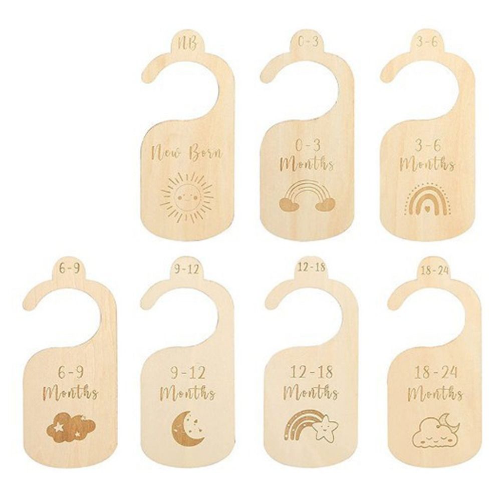 7/8Pcs Wood Baby Closet Divide - Baby Nursery Closet ulasan dan harga