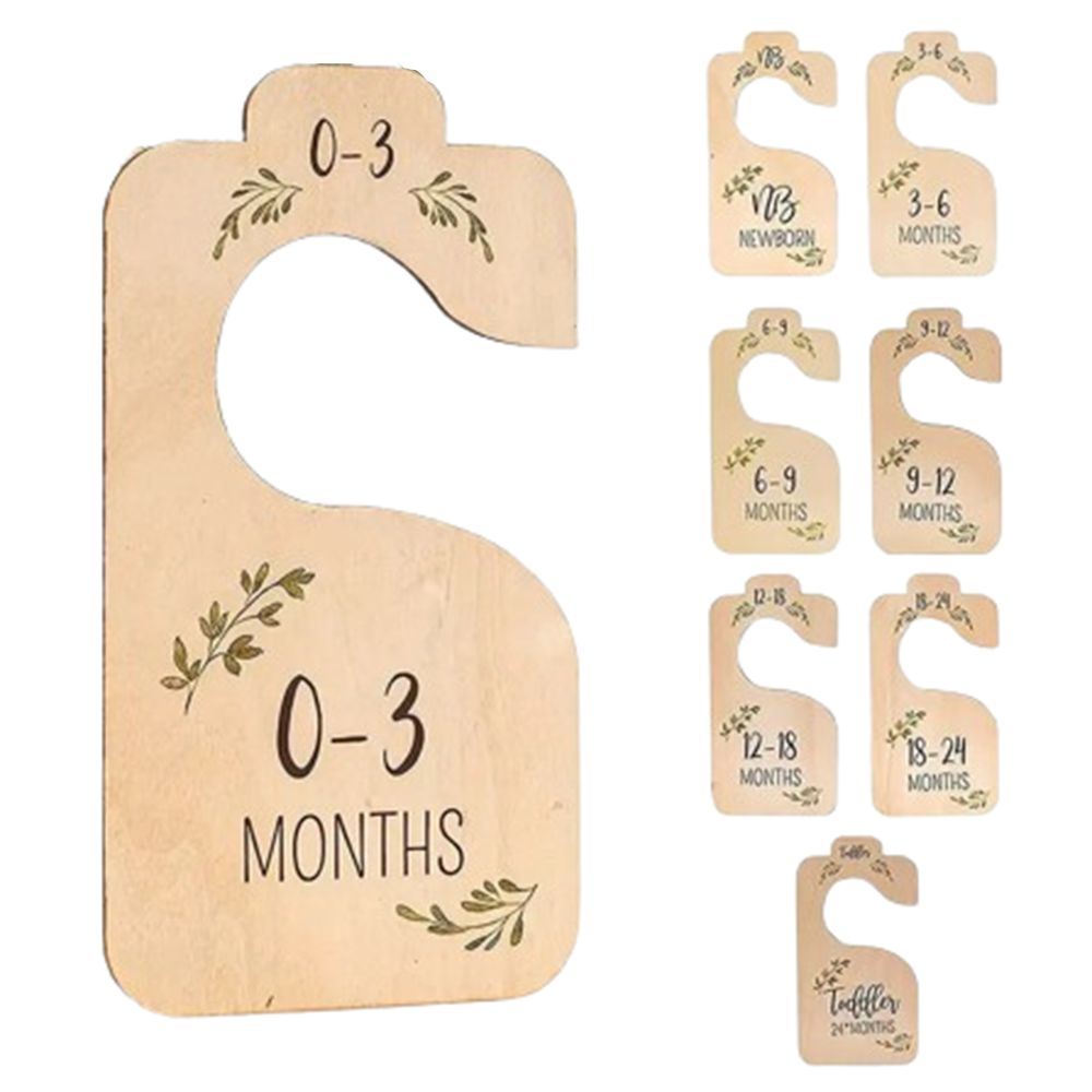7/8Pcs Wood Baby Closet Divide - Baby Nursery Closet ulasan dan harga