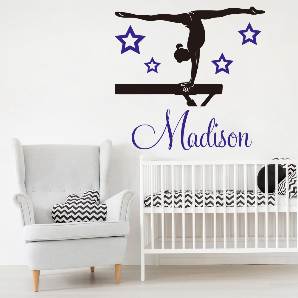 Custom Name Girl Gymnastics Da - Baby Nursery Name ulasan dan harga
