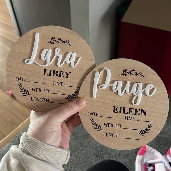 1Pc Custom Baby Announcement S - Baby Nursery Sign ulasan dan harga