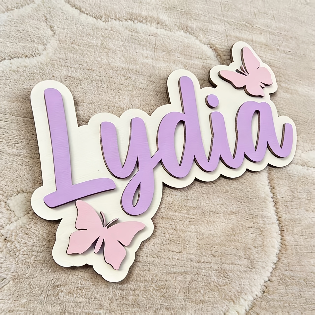 Personalized Blue & Pink Butte - Baby Nursery Sign ulasan dan harga