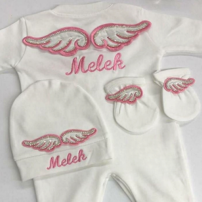 Dollbling 3pcs Embroidery Name - Baby Nursery Outfits ulasan dan harga