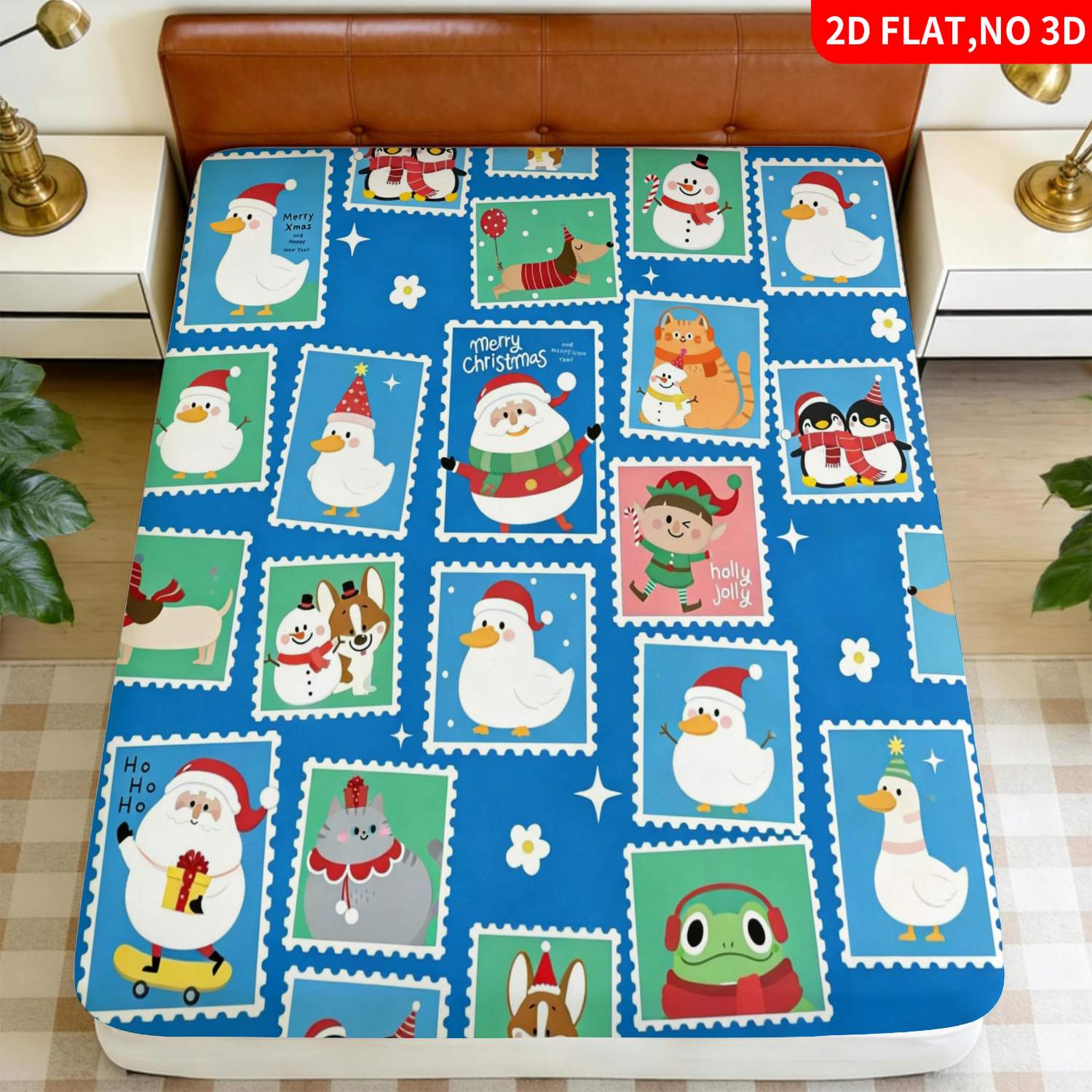 Christmas Animal Stamp Pattern - Baby Nursery Sets ulasan dan harga