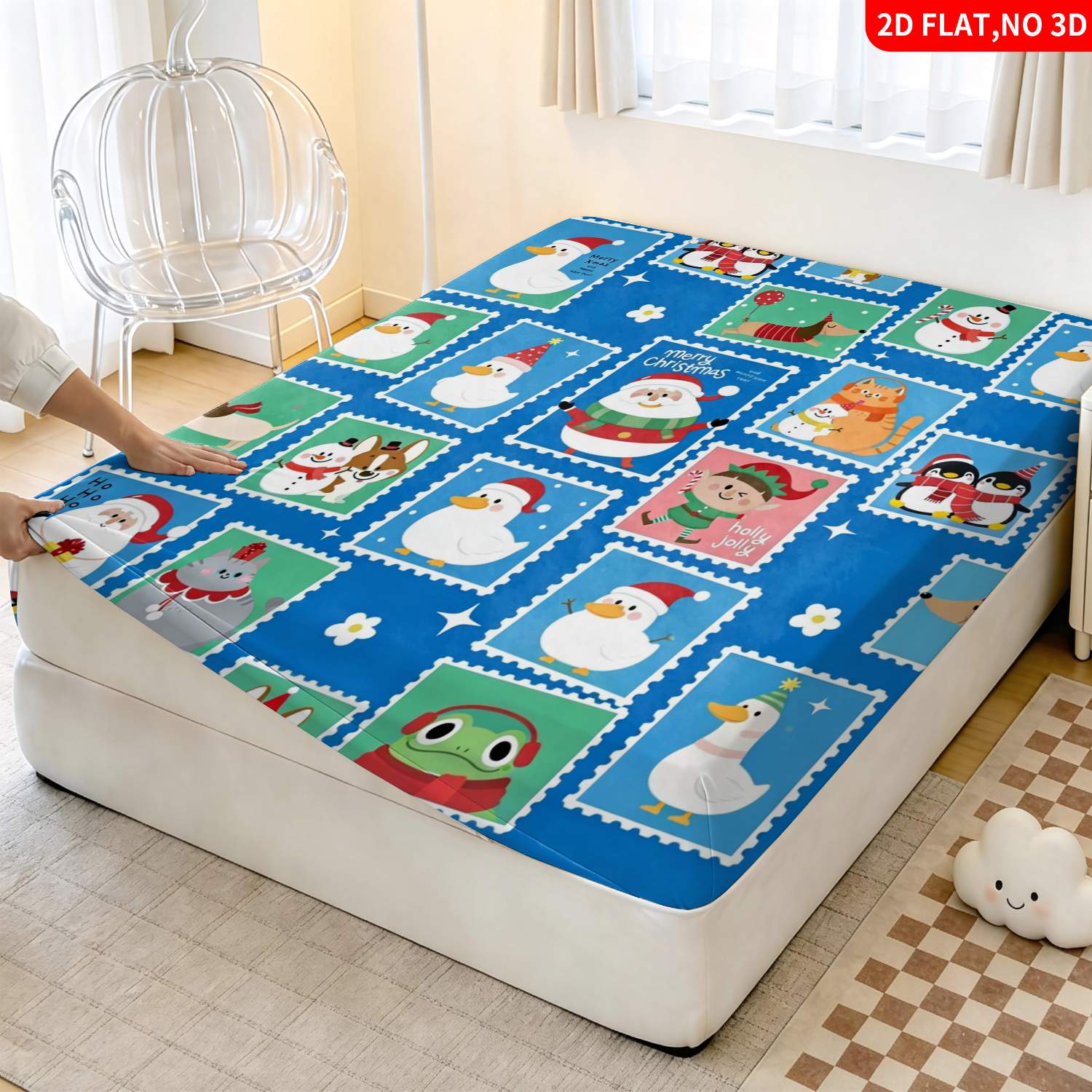 Christmas Animal Stamp Pattern - Baby Nursery Sets ulasan dan harga
