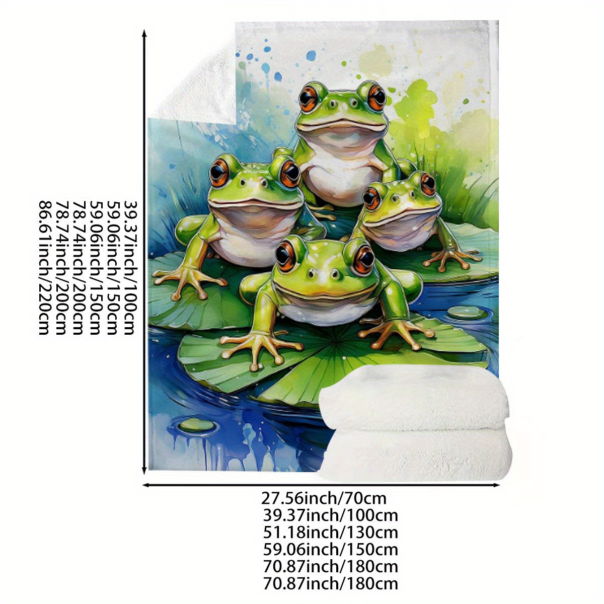 Super Cute Frog Pond Blanket T - Baby Nursery Nature Theme ulasan dan harga