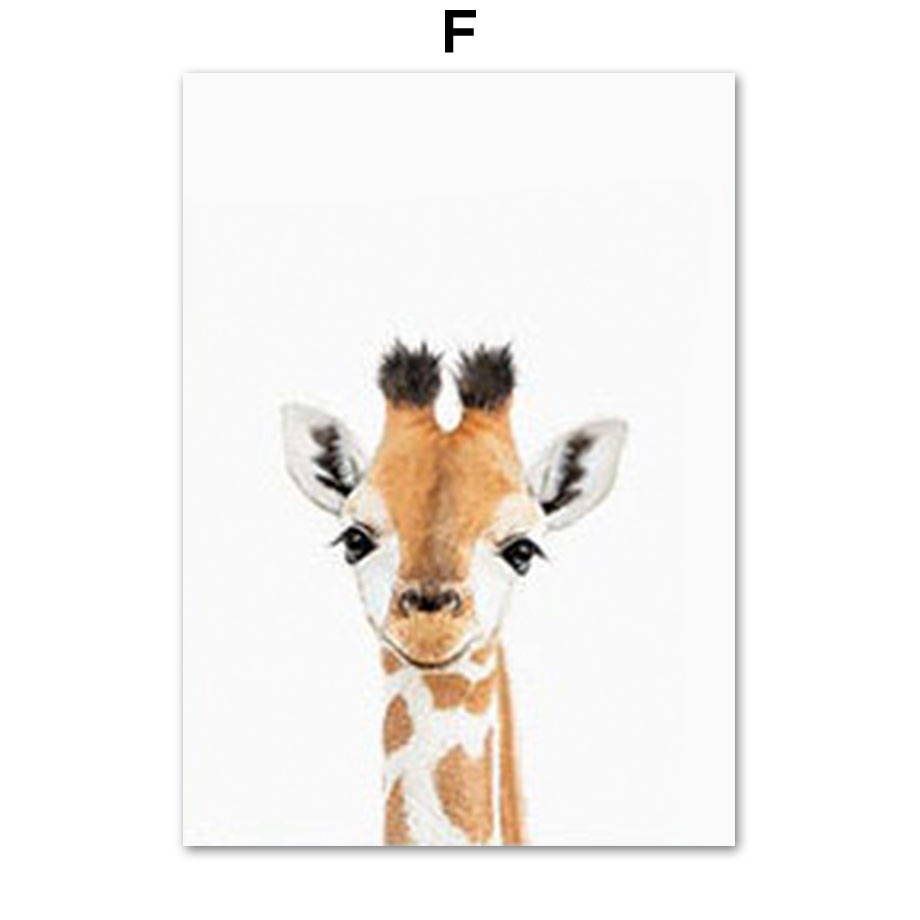 1pc frameless Canvas Painting  - Baby Zoo Nursery ulasan dan harga