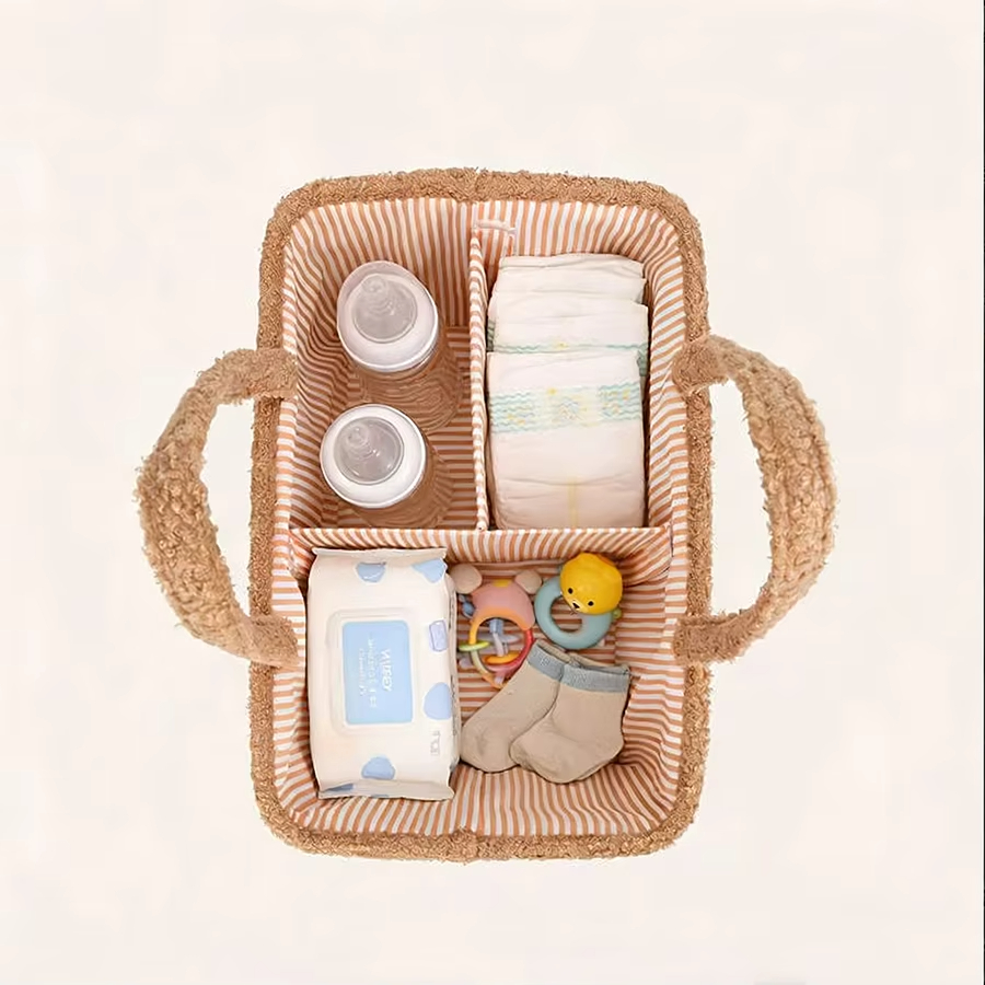 Eddy Fleece Baby Diaper Caddy  - Baby Nursery Organiser ulasan dan harga