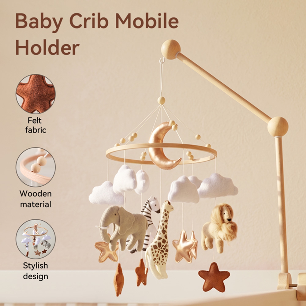 Wooden Bed Bell Baby Crib Mobi - Baby Nursery Organizer ulasan dan harga
