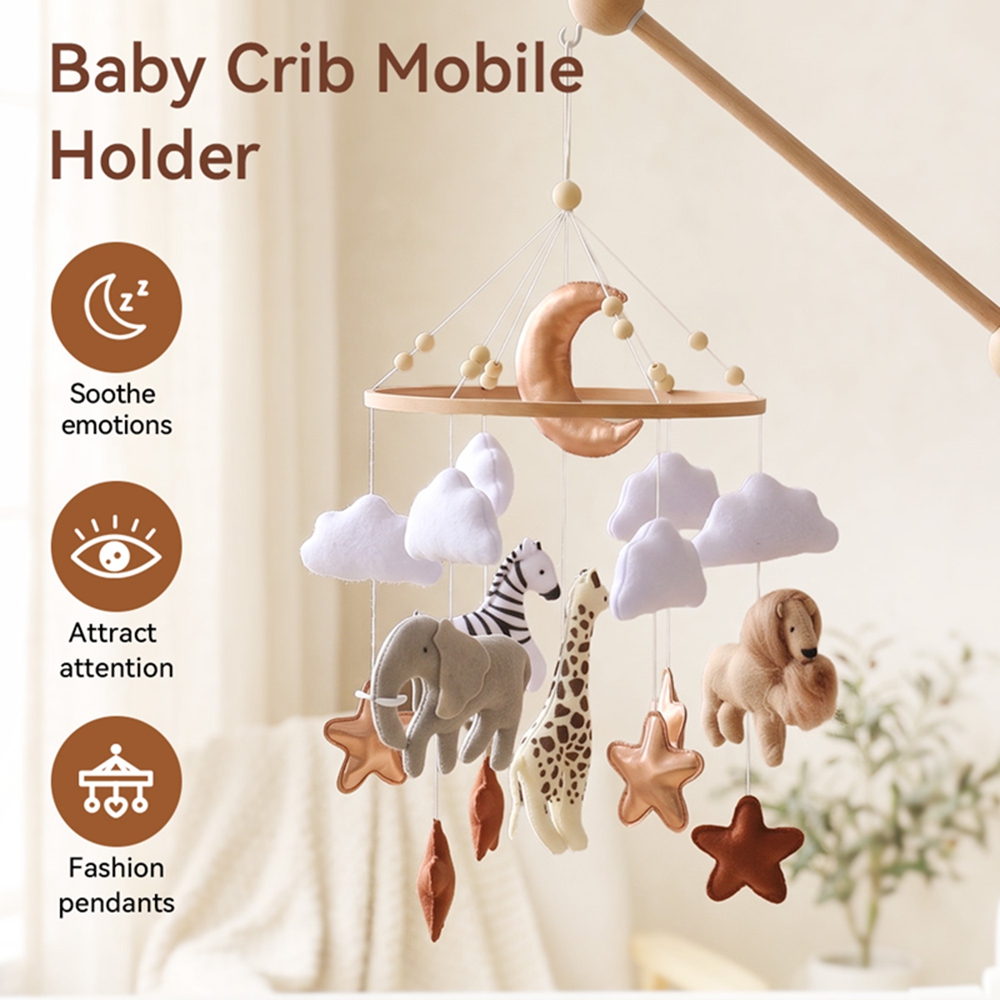Wooden Bed Bell Baby Crib Mobi - Baby Nursery Organizer ulasan dan harga