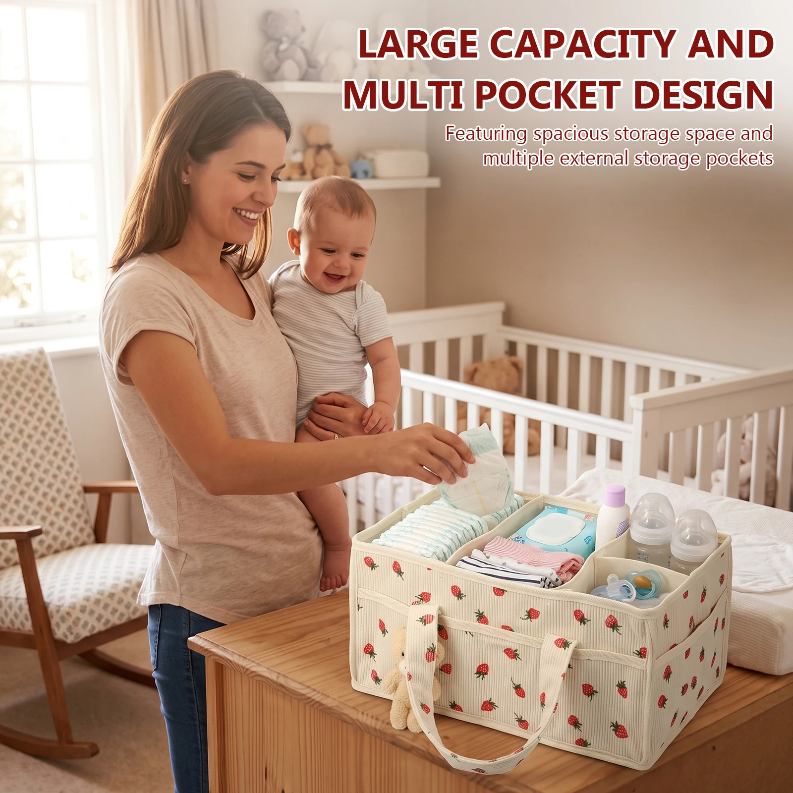 Baby Nappy Wipe Basket Organiz - Baby Nursery Organiser ulasan dan harga
