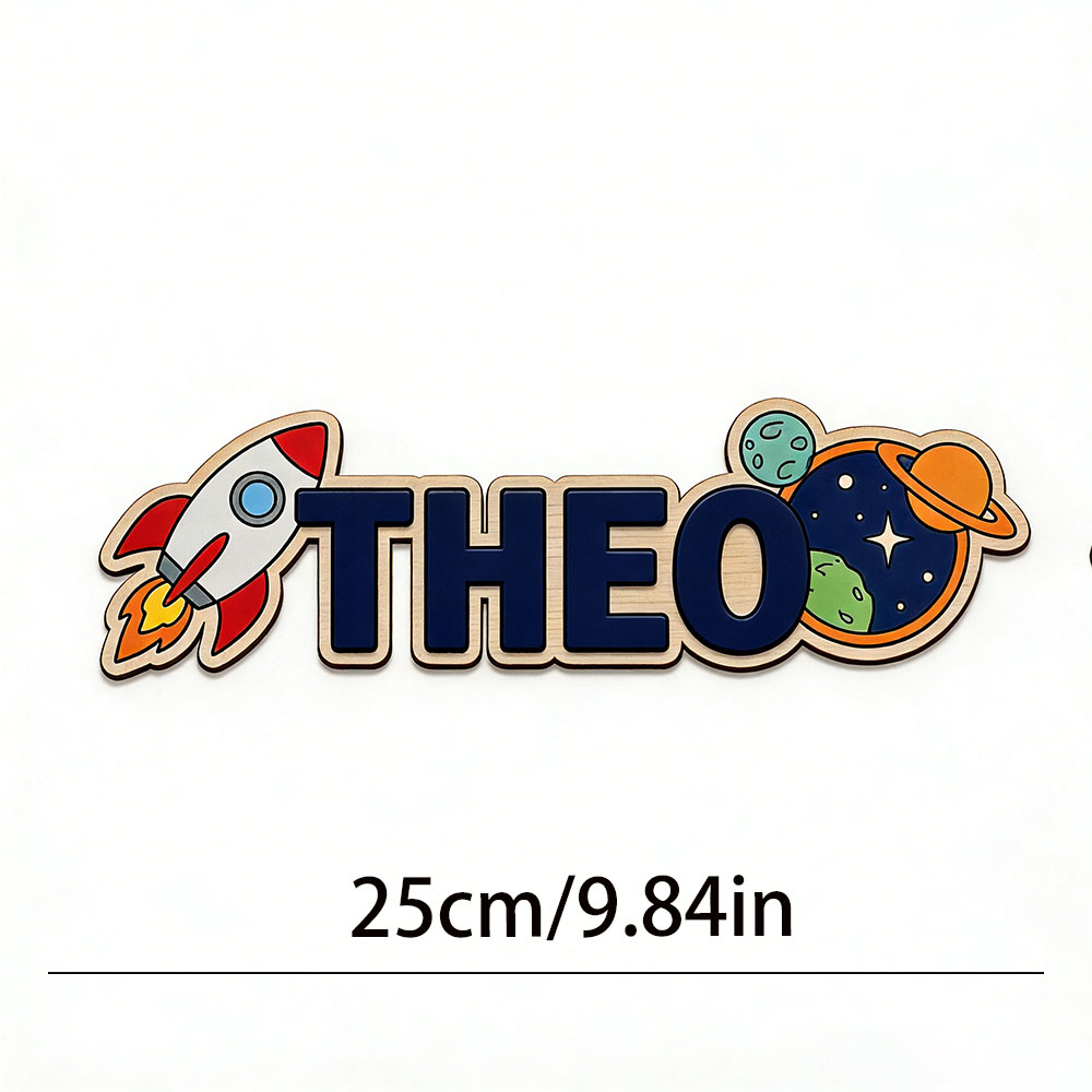 Personalized Space Rocket Name - Baby Nursery Sign ulasan dan harga