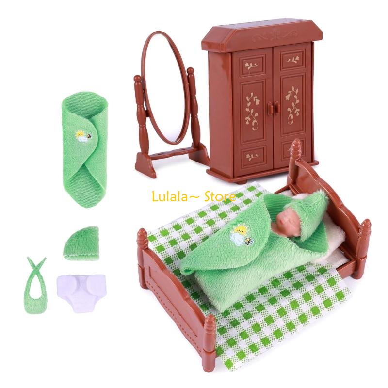 Y4QA 3inch Silicone Reborns Ba - Baby Nursery Dolls ulasan dan harga