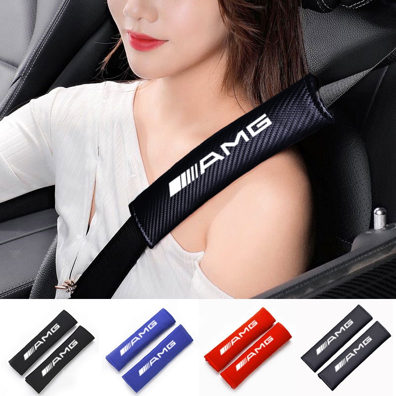 Car Safety Belt Cover Carbon f - Outlet Cover Childproof ulasan dan harga