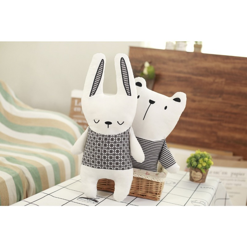 Cotton Stuffed Doll Rabbit Bea - Baby Nursery Dolls ulasan dan harga