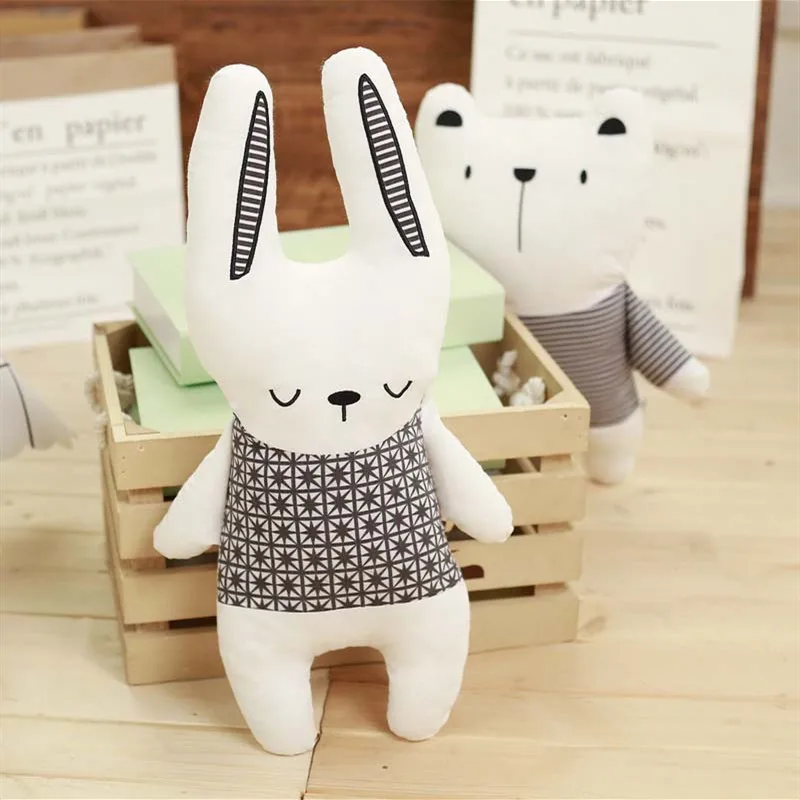 Cotton Stuffed Doll Rabbit Bea - Baby Nursery Dolls ulasan dan harga