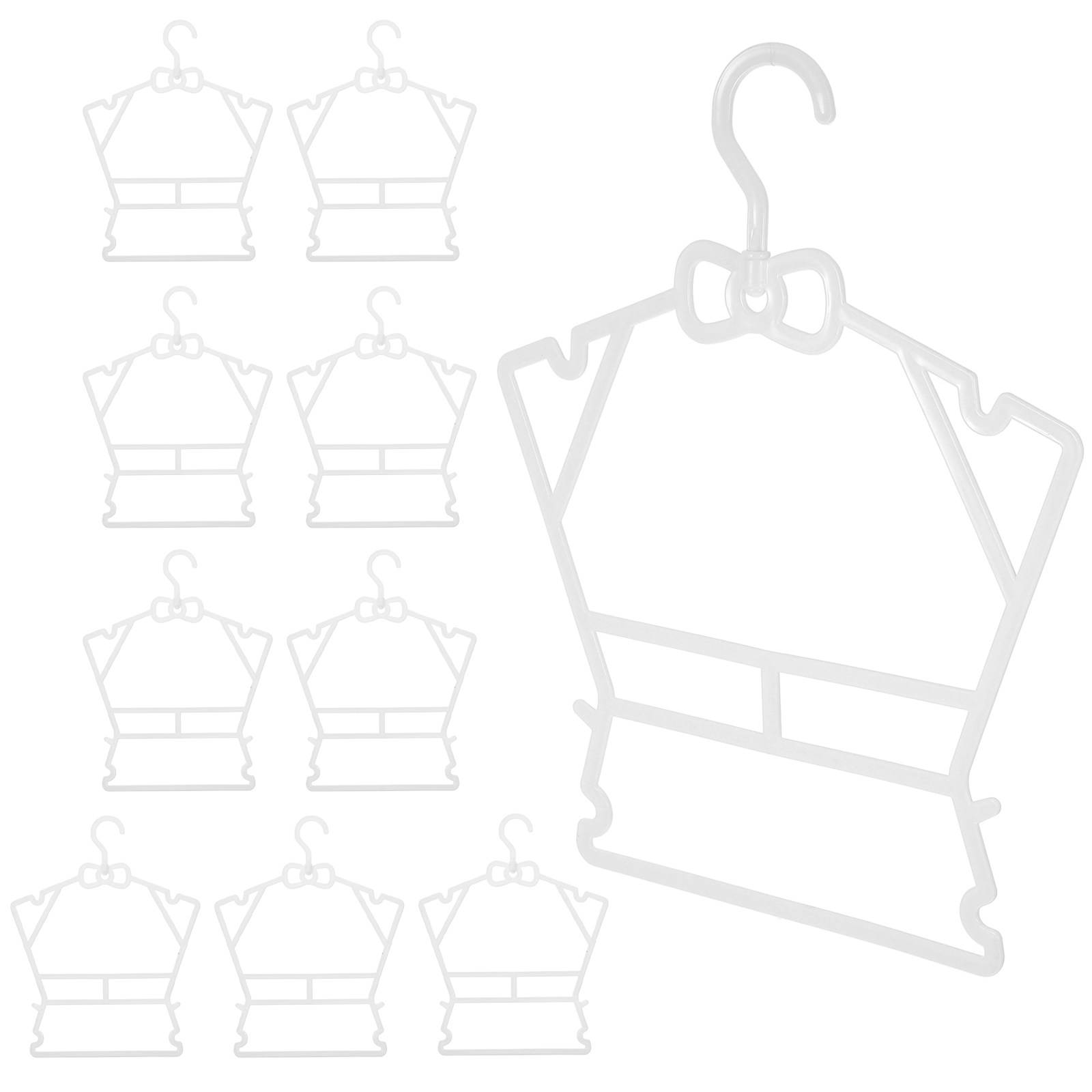 10Pcs Plastic Baby Hangers for - Baby Nursery Closet ulasan dan harga