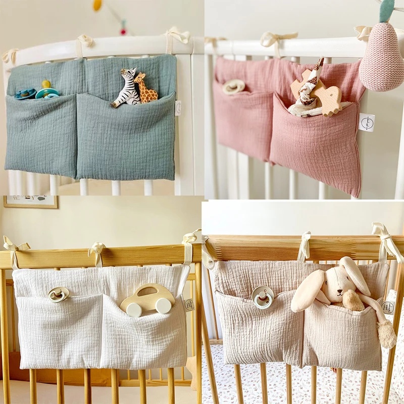 1/2pcs Baby Crib Organizer Cot - Baby Nursery Organizer ulasan dan harga