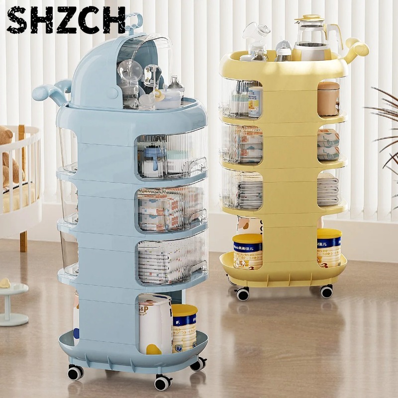 3-Tier Baby Organizer Cart wit - Baby Nursery Organizer ulasan dan harga