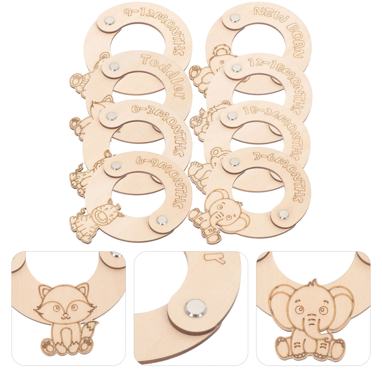 8Pcs Baby Closet Clothing Size - Baby Nursery Closet ulasan dan harga