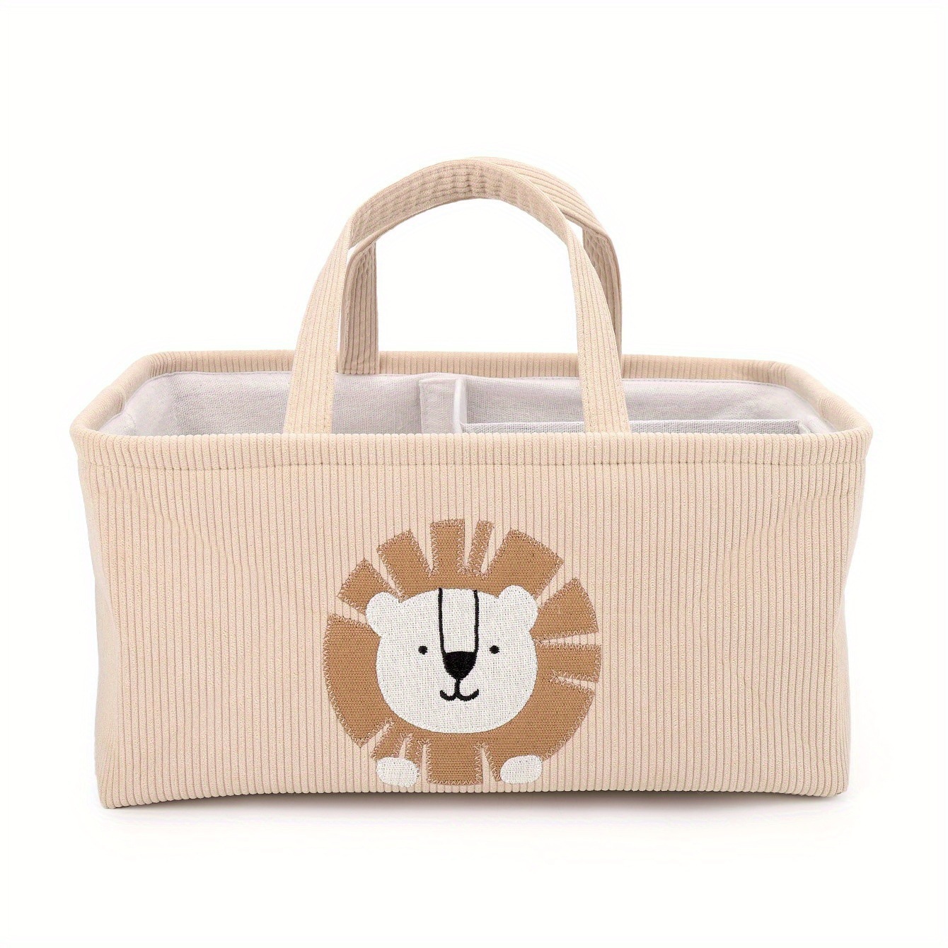 Cute Lion Diaper Caddy Foldabl - Baby Nursery Organiser ulasan dan harga