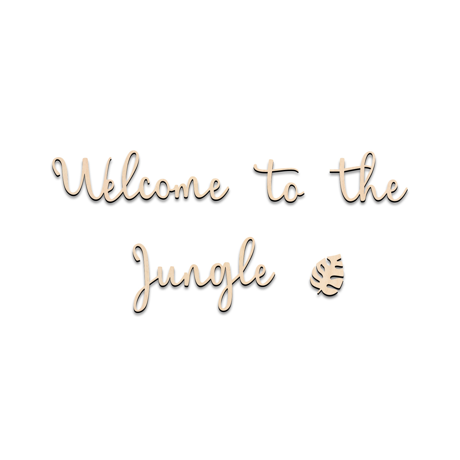Welcome to the Jungle Wooden S - Baby Nursery Sign ulasan dan harga