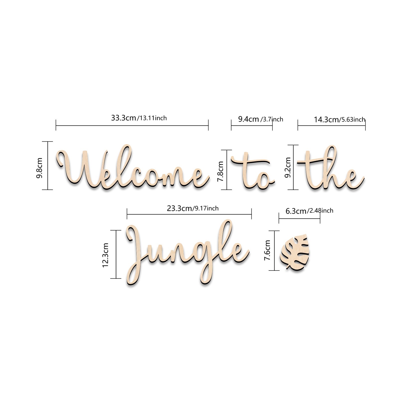 Welcome to the Jungle Wooden S - Baby Nursery Sign ulasan dan harga