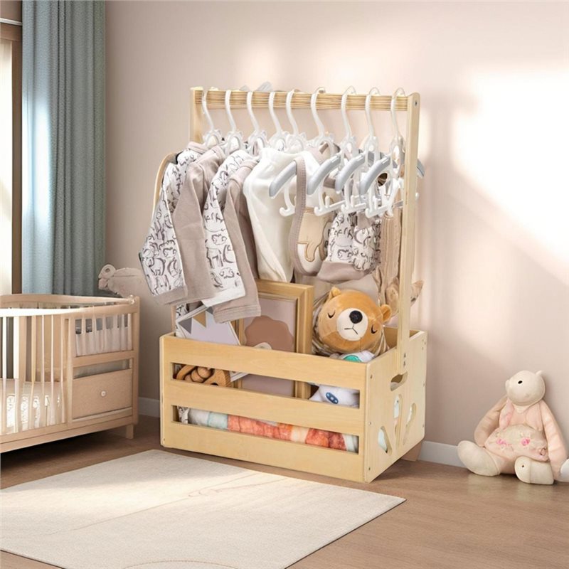 Wooden Baby Shower Gift Basket - Baby Nursery Closet ulasan dan harga