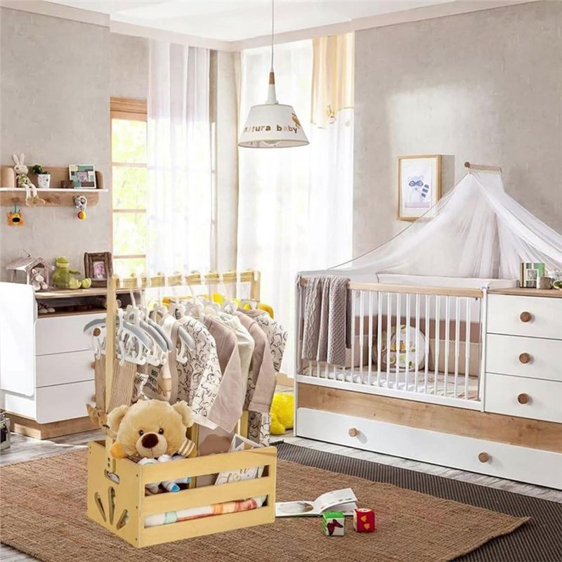 Wooden Baby Shower Gift Basket - Baby Nursery Closet ulasan dan harga